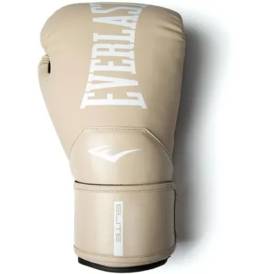Боксерские перчатки Everlast ELITE 2 BOXING GLOVES бежевый, черный Уни 10 унцій P00003315 - Robinzon.ua
