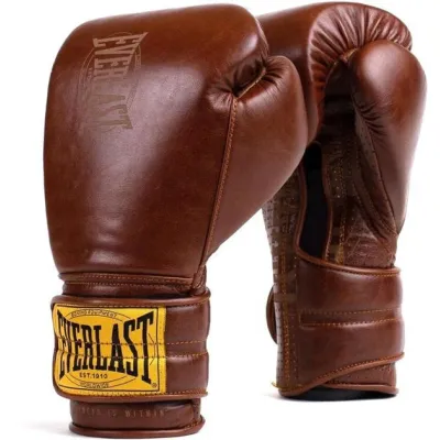 Боксерские перчатки  Everlast 1910 CLASSIC TRAINING GLOVE коричневый Уни 16 унций P00002503 - Robinzon.ua