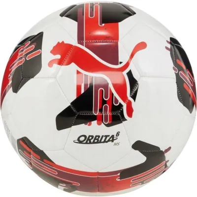 М'яч футбольний Puma Orbita 6 MS білий, чорний, бордовий Уні 4 084335-04 4 - Robinzon.ua