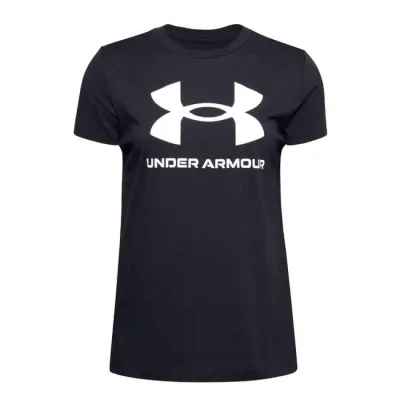 Футболка UA W SPORTSTYLE LOGO SS чорний Жін MD 1356305-001 - Robinzon.ua