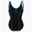 Купальник роздельный для женщин Arena TANIA CLIP BACK SWIMSUIT ONE P черный, голубой Жен 38 005974-580 38 - Robinzon.ua