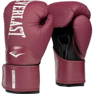 Боксерские перчатки  Everlast ELITE 2 BOXING GLOVES бордовый Уни 10 унций P00003300 10 - Robinzon.ua