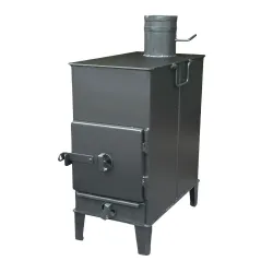 Піч-буржуйка BP/6-ВС опалювальна 4мм з ребрами жорсткості Піч-буржуйка BP/6-ВС опалювальна 4мм з ребрами жорсткості - Robinzon.ua