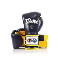 Боксерські рукавиці Fairtex BGV9 Mexican Blue/Yellow 14 унцій - Robinzon.ua