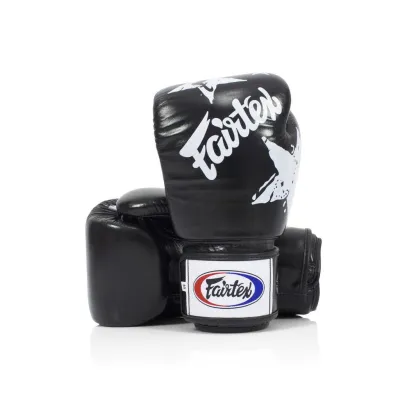 Боксерские перчатки Fairtex BGV1 Nation Print Black 12 унций - Robinzon.ua