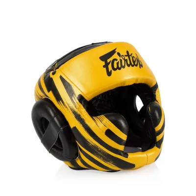 Боксерский шлем Fairtex HG16 Gold L - Robinzon.ua