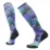 Шкарпетки жіночі Smartwool Women's Ski Targeted Cushion Electric Lotus Print OTC, Black, M (SW SW002512.001-M) - Robinzon.ua
