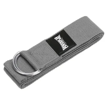 Ремінь для йоги PowerPlay PP_4409 183*3.8см. Сірий - Robinzon.ua