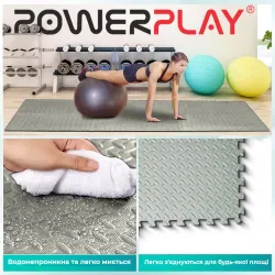 Мат-пазл (ластівчин хвіст) PowerPlay EVA Puzzle Mat 120 x 120 x 1.2 cм Оливковий - Robinzon.ua