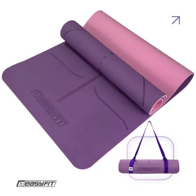 Килимок для йоги та фітнесу EasyFit Polarity Padma з ремнем - Robinzon.ua