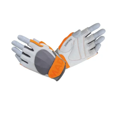 Рукавички для фітнесу та важкої атлетики MadMax MFG-850 Crazy Grey/Orange L - Robinzon.ua