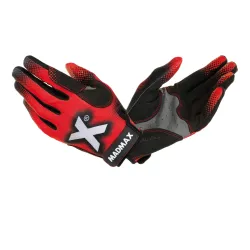 Перчатки для фитнеса и тяжелой атлетики MadMax MXG-101 X Gloves Black/Grey/Red M - Robinzon.ua