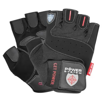 Перчатки для фитнеса и тяжелой атлетики Power System PS-2550 Get Power Black S - Robinzon.ua