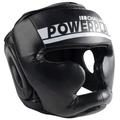 Боксерский шлем тренировочный PowerPlay 3048 Черно-Белый S - Robinzon.ua