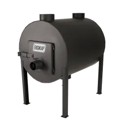 Дровяная печь буржуйка Экожар Про 500 вертикальная - Robinzon.ua