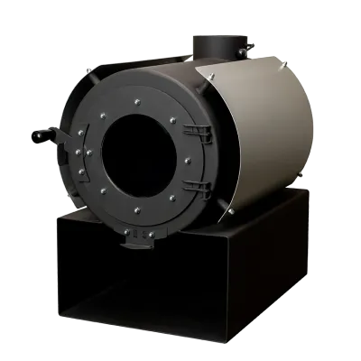 Піч дров'яна опалювальна DS Classic з кожухом срібний - Robinzon.ua