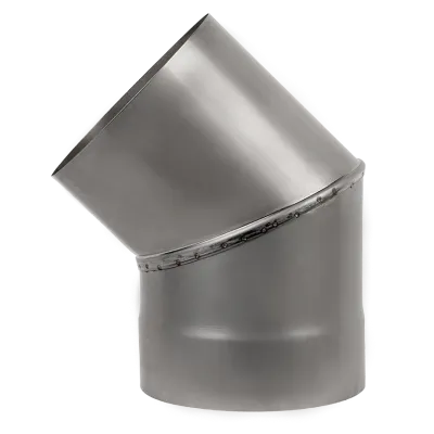 Колено нержавеющее 45°, диаметр 160мм, толщина 0,8мм - Robinzon.ua