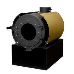 Печь дровяная отопительная DS Classic с кожухом золото - Robinzon.ua