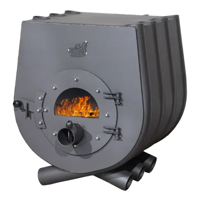 Булерьян тип 01 Экожар на 200 куб.м. с варочной поверхностью со стеклом - Robinzon.ua