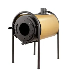 Печь дровяная отопительная DS Modern + золотой кожух - Robinzon.ua