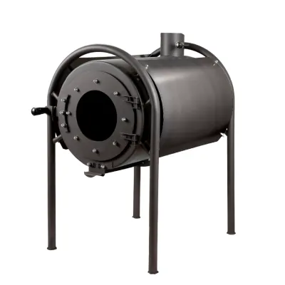 Піч дров'яна опалювальна DS Modern + срібний кожух - Robinzon.ua