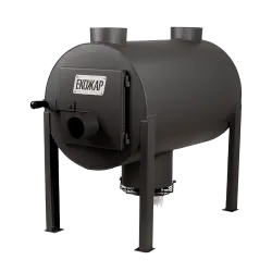 Дровяная печь буржуйка Экожар Про 350 плюс комплект с вентилятором - Robinzon.ua