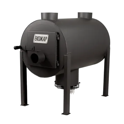 Дров'яна піч буржуйка Екожар Про 350 плюс комплект з вентилятором - Robinzon.ua