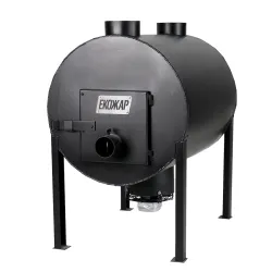 Дровяная печь буржуйка Экожар Про 500 плюс комплект с вентилятором - Robinzon.ua