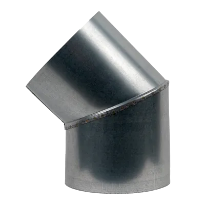 Коліно оцинковане 45°, діаметр 160мм, товщина 0,5мм - Robinzon.ua