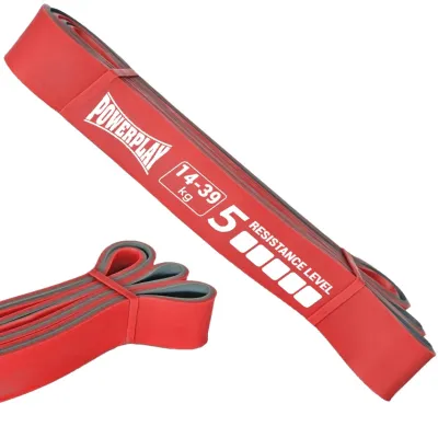 Еспандер-петля (гумка для фітнесу і кроссфіту) PowerPlay 4116 Double Colors Червоно/Сіра (14-39 кг) - Robinzon.ua