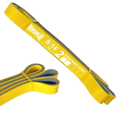 Эспандер петля (резинка для фитнеса и кроссфита) PowerPlay 4116 Double Colors Желто/Серая (5-14 кг) - Robinzon.ua