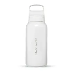 Пляшка-фільтр для води LifeStraw Go SS Filter Bottle, 1 л, Polar White (LSW LGV41SWHWW) - Robinzon.ua