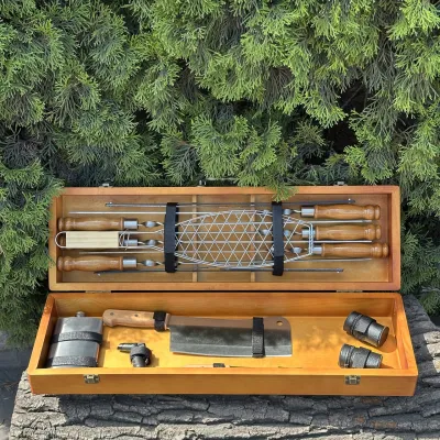 Подарочный набор Mzavod Мастер BBQ светлый - Robinzon.ua