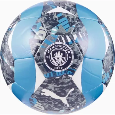 М'яч  Puma MCFC Prematch Ball сірий, блакитний Уні 5 084548-74 - Robinzon.ua