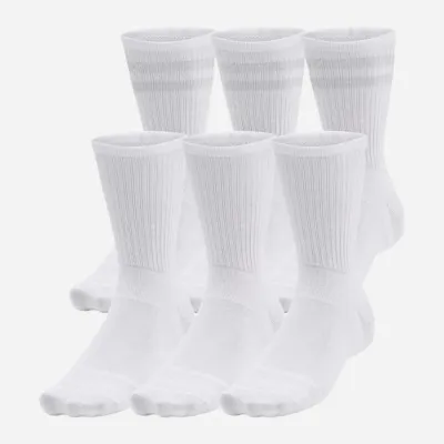 Мужские Носки UA Essential 6pk Crew белый Уни MD 1387058-100 MD - Robinzon.ua