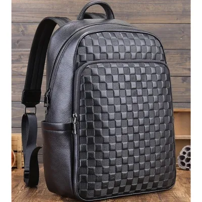 Рюкзак чоловічий шкіряний. Чорний міський рюкзак для ноутбука та документів Tiding Bag 63989 - Robinzon.ua