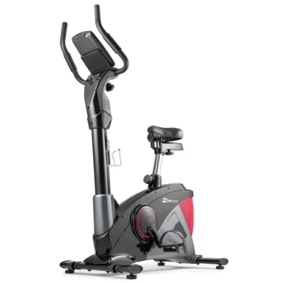 Велотренажер электромагнитный + мат Hop-Sport 090H Apollo черно-красный - Robinzon.ua