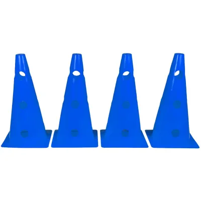 Конуси-фішки спортивні EasyFit 31 см (набір з 4 штук) сині - Robinzon.ua