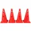 Конусы-фишки спортивные EasyFit 31 см (набор 4 штуки) красные - Robinzon.ua