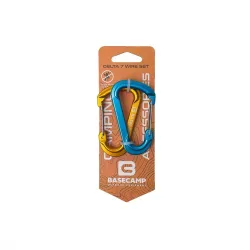 Набір алюмінієвих карабінів Base Camp Delta 7 Wire Set, 2 шт, Blue/Orange (BCP 60916) - Robinzon.ua
