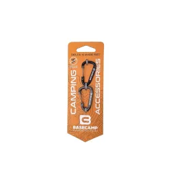 Набір алюмінієвих сервісних карабінів Base Camp Delta 4 Wire Set 2, 2 шт, Black/Grey (BCP 60800) - Robinzon.ua