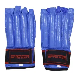 Перчатки шингарты кожаные SPRINTER на липучке синий M Перчатки шингарты кожаные SPRINTER на липучке синий M - Robinzon.ua