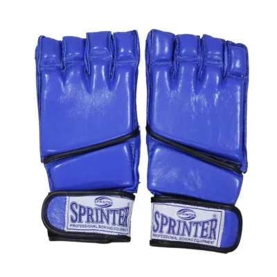 Перчатки для единоборств Sprinter - L, синие, кожа - Robinzon.ua