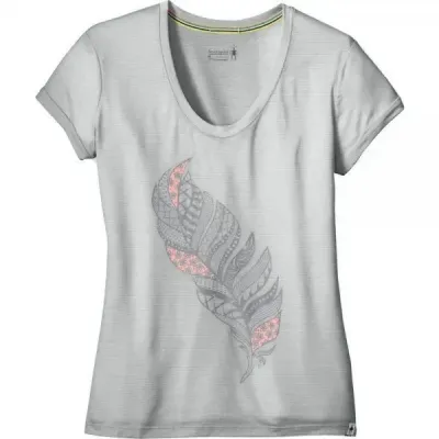 Футболка жіноча Smartwool Merino 150 Feather Tee Pebble Gray, р. XS (SW 17263.083-XS) - Robinzon.ua