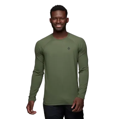 Футболка с длинным рукавом мужская Black Diamond M Alpenglow LS Crew, Tundra, XL (BD 7520923010XLG1) - Robinzon.ua