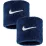 Напульсники Nike SWOOSH CLASSIC WRISTBANDS 2PK синий Универсальные One Size N.101.2405.463.OS - Robinzon.ua