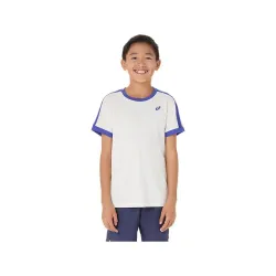 Футболка Asics BOYS TENNIS SS TOP CREAM/DARK COBALT (M) 2044A044-100 M - Robinzon.ua