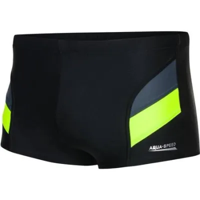 Плавки-боксери для мужчин Aqua Speed ARON черный, желтый Мужские 3XL (94-102 см) 338-138 3XL - Robinzon.ua