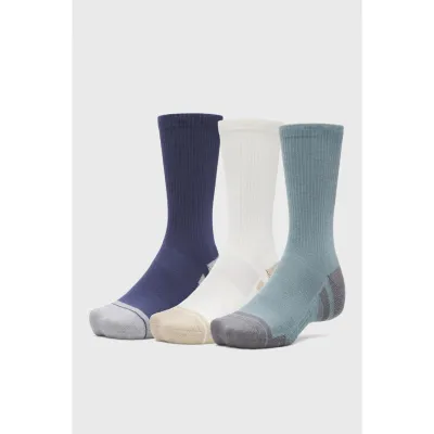 Мужские Носки UA Performance Tech 3pk Crew синий, бежевый, бирюзовый Унисекс LG 1379512-587 LG - Robinzon.ua