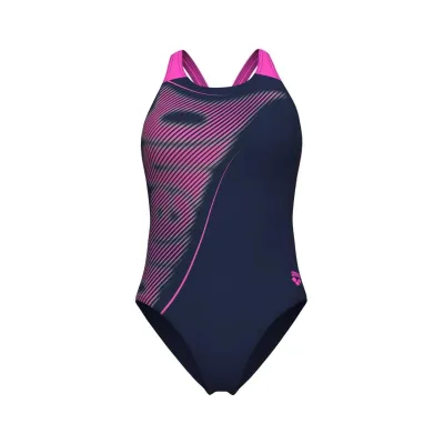 Купальник закритий для женщин Arena BRIGHT GLARE SWIMSUIT V BACK фиолетовый Жен 44 008930-790 44 - Robinzon.ua